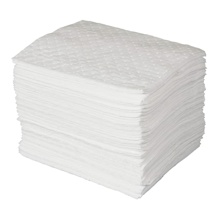 Spc MAXX Enhanced Oil-Only Sorbent Pads, .3gal, 15w x 19l, White, PK100 SPC300